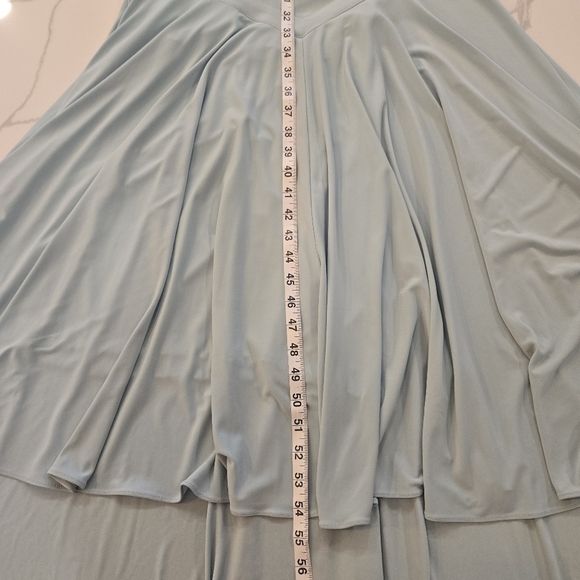 Jovani Womens Strapless Open Back Stretch Full Length Evening Gown Green Size 6 - Picture 8 of 13